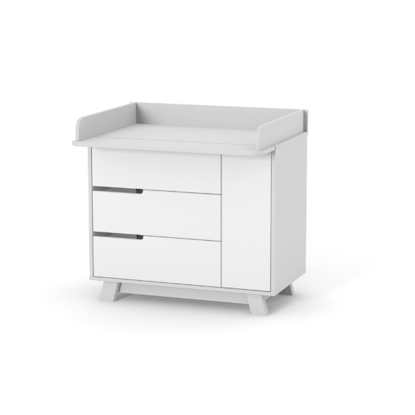 Odnímatelný přebalovací pult Gekko Kids. 90 cm. Šedá